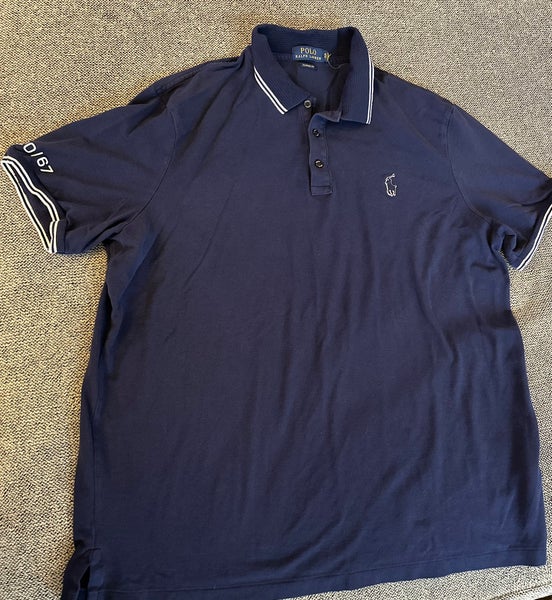 Polo Ralph Lauren navy blue polo shirt.