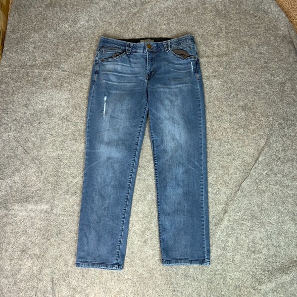 Wit Wisdom Womens Jeans 16 W Plus Blue Straight Denim Pant Ab Technology Capsule