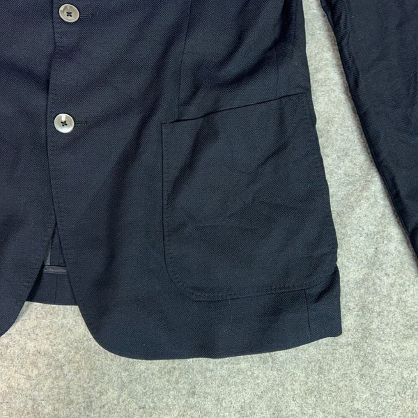 Hugo Boss Mens Blazer 44L Navy Sports Jacket Suit Wool Reda Super 110 Italy Top