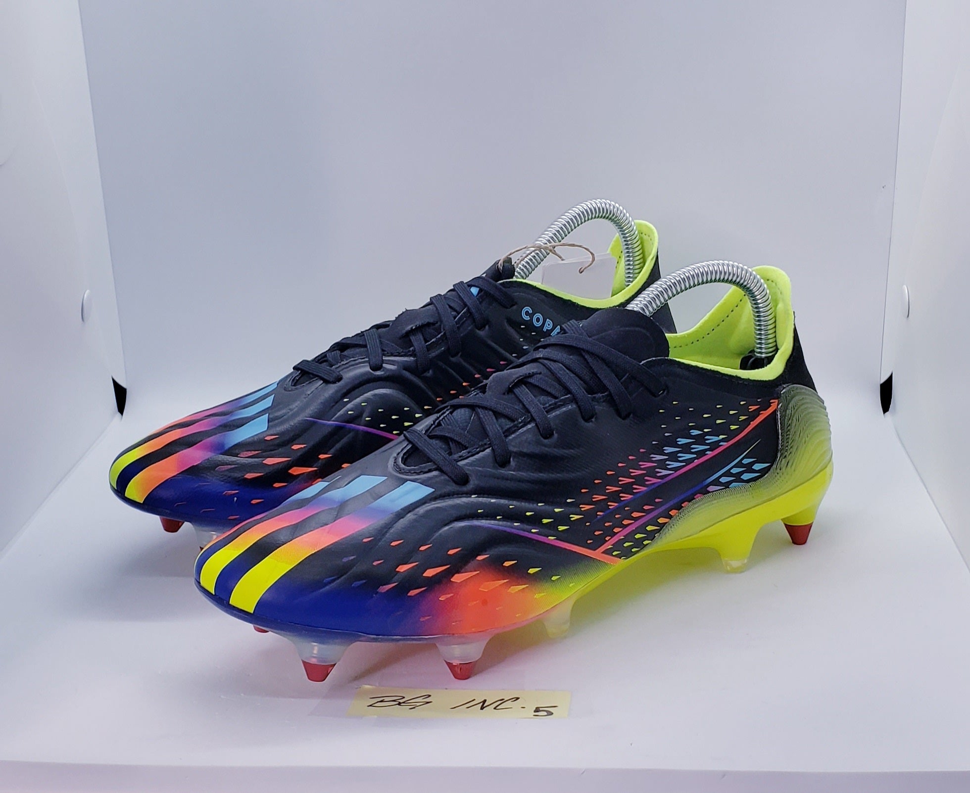 NEW Adidas Copa Sense.1 SG Soccer Cleats GY8933 Size 7 Black Adidas Copa Sense.1 SG Black Blue Multi Soccer Cleats GY8933  main image 2