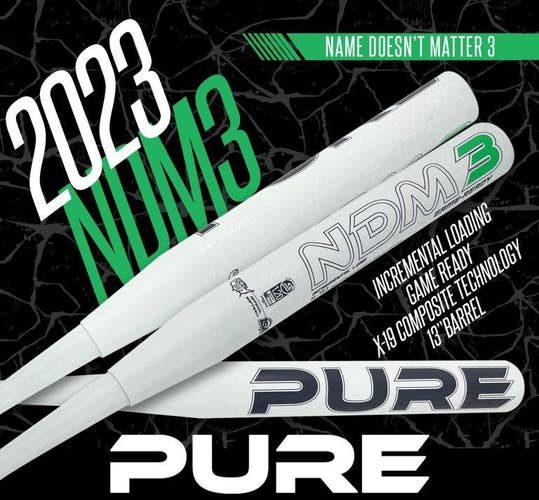 New 2023 Pure NDM3 USSSA 240 Softball Bat - 25oz