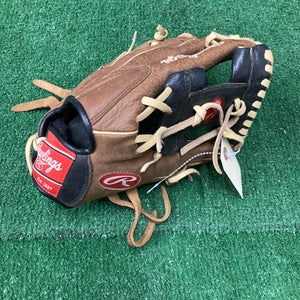 Brown Used Rawlings Premium Series Right Hand Throw Infield Baseball Glove 11.25"