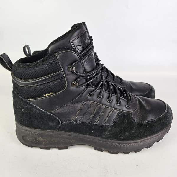 Adidas Chasker Boot Black Leather Winter Gore-Tex Hiking Boots