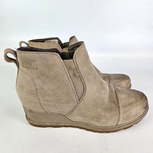 Sorel Evie Chelsea Boot Women's Size: 9 Pull On Casual Cap Toe Wedge NL4925-264