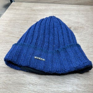 PrAna Beanie Toque Adult One Size Blue Confetti Acrylic Wool Blend Lined Knit