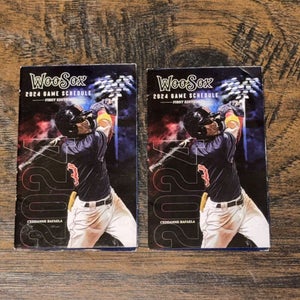 Worcester Red Sox 2024 MILB Minor Baseball Season Team Issued Pocket Schedule
