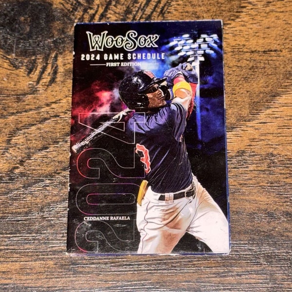 Worcester Red Sox 2024 MILB Minor Baseball Season Team Issued Pocket Schedule