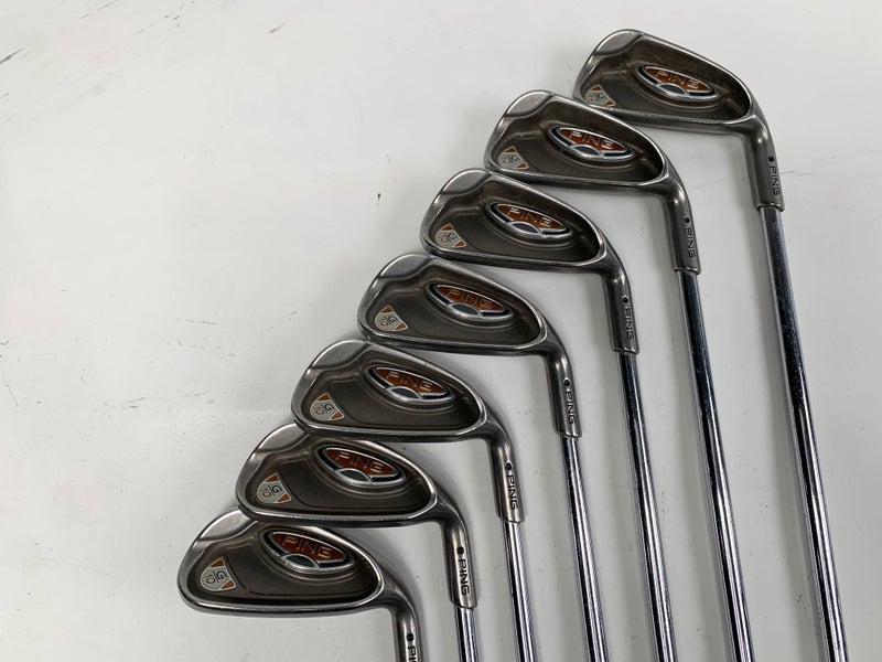 Ping G10 Iron Set 4-PW Black Dot AWT Stiff Steel Mens RH +1''