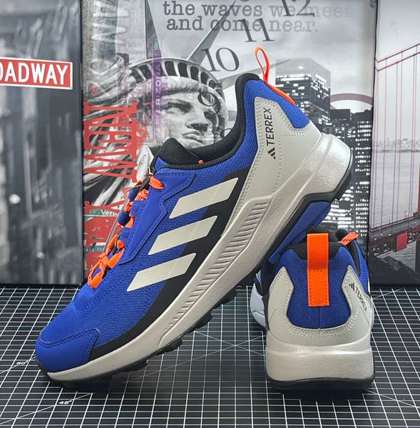 ADIDAS Terrex Anylander Men's Sz 10 Hiking Shoes Blue Grey Orange (IH3546)  NEW | SidelineSwap | Buy and Sell on SidelineSwap