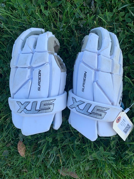 Used STX Surgeon LTZ Lacrosse Gloves | Medium