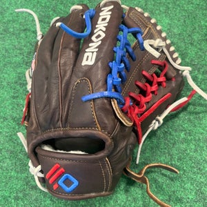 Brown Used Nokona X2 ELITE Right Hand Throw Infield Baseball Glove 11.25"