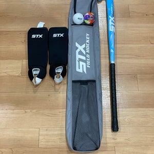 Used Field Hockey STARTER KIT (36” Stick, 2 Balls, Shin Guards)