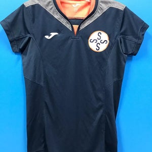 Joma Adult Womens 900433.331 Small Navy Blue Peach SS Soccer Jersey NWT