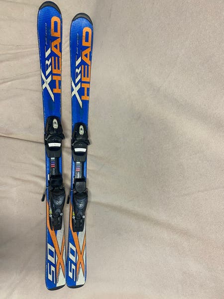 Used All Mountain 117 cm HEAD XRC Skis With Bindings and Rossignol
