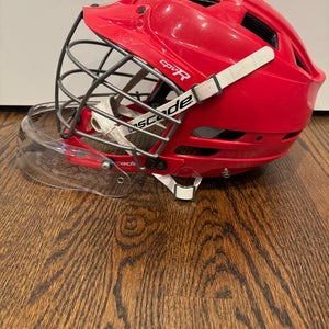 Used Red Cascade CPXR Goalie Helmet