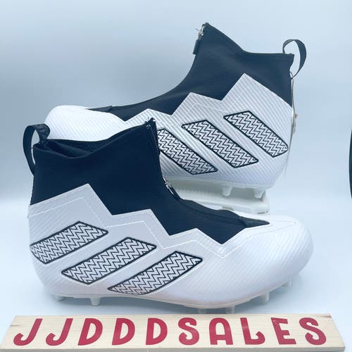 Adidas Nasty Fly 2E Football Cleats White Black GX1781 Men's Size 11 NWT New