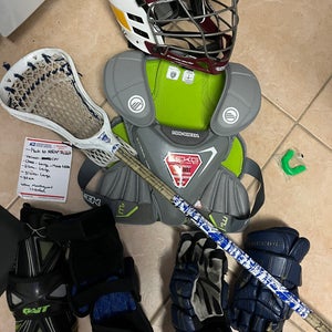 Large Lacrosse Equipment Set Up! Meets NOCSAE Standards And Sei Requirements