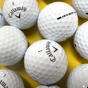 50 Premium AAA White Callaway Hex Soft Used Golf Balls