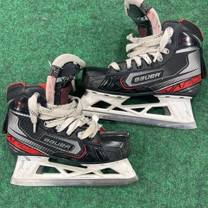 Used Junior Bauer Vapor X2.7 Hockey Goalie Skates (Regular)- Size 3.5