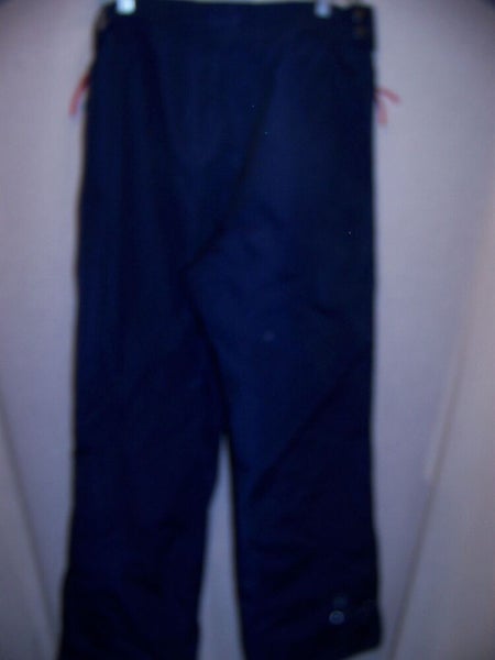 Vintage White Sierra Snowboard Ski Pants Bibs, Men's Small, Full Side Zips