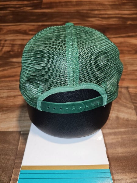 Vintage Milwaukee Bucks NBA Sports 1990s Lucky Stripe Mesh Trucker Hat Snapback