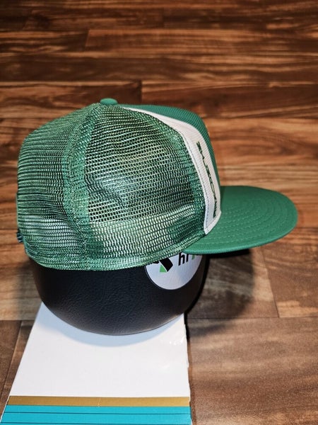 Vintage Milwaukee Bucks NBA Sports 1990s Lucky Stripe Mesh Trucker Hat Snapback