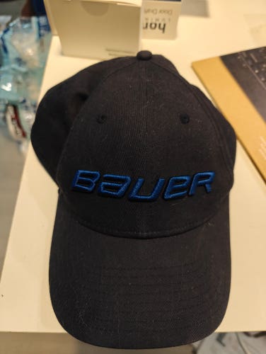 Bauer Adjustable Black Baseball Cap, Used