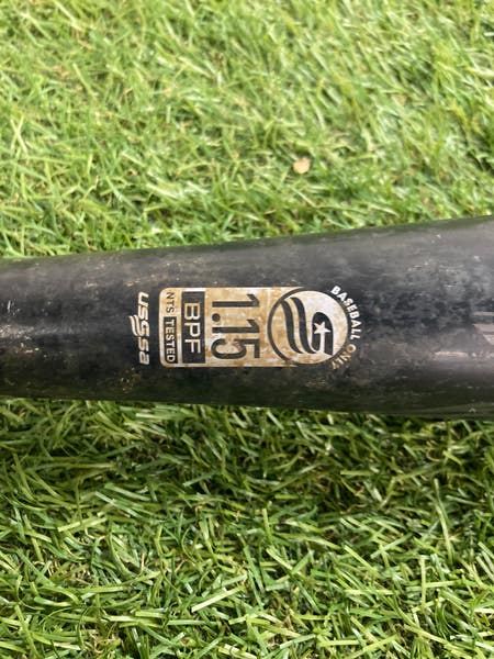 Used, 2021 Louisville Slugger Solo -8 USSSA Baseball Bat Black/Silver 30/22
