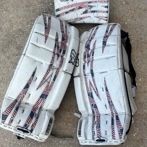 Brians leg pads and blocker