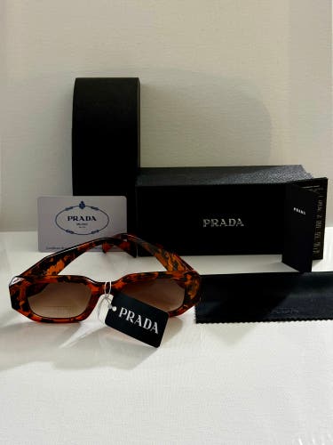 PRADA PR 17WS - PRADA SYMBOLE SUNGLASSES Turtoise Frame Dark Grey Lenses