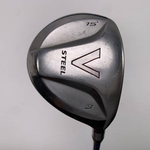 TaylorMade V Steel 3 Fairway Wood 15* Grafalloy Blue Regular Graphite Mens RH