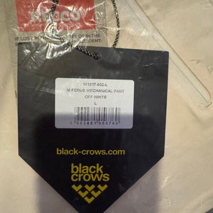Black crows men’s ferus mechanical pants off white Large