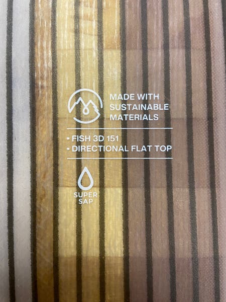 2024 FT BURTON Fish 3D Directional Flat Top 151cm Snowboard