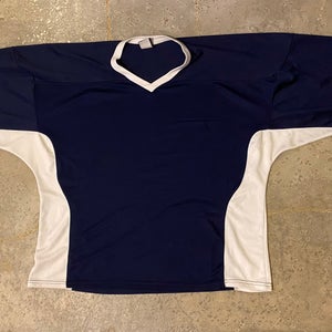 Blue Used Goalie Cut Men's Warrior Jersey