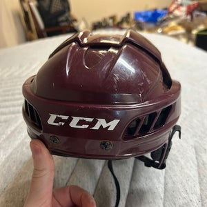 ASU Arizona State Sun Devils Pro Stock Medium Maroon CCM Helmet Pro Stock