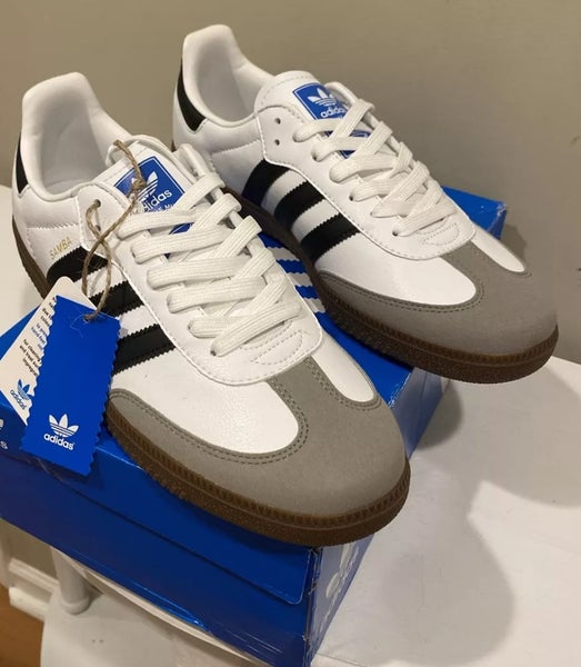 Women’s Size 6 White Gum Samba Originals Vegan New With Box