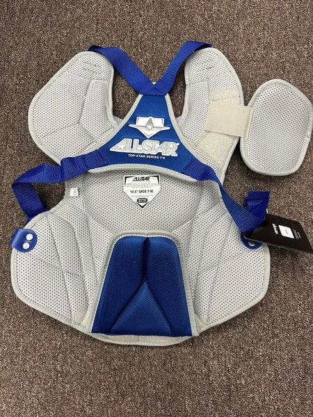 All Star Top Star Youth Ages 8-10 Baseball Catchers Gear Set - Royal Blue