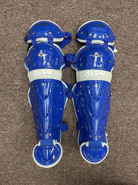 All Star Top Star Youth Ages 8-10 Baseball Catchers Gear Set - Royal Blue