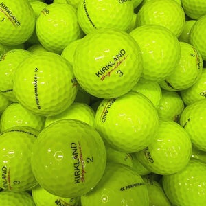 Yellow Kirkland.....12 Near Mint AAAA Used Golf Balls....FREE SHIPPING!...