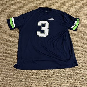 Vintage Russell Wilson 3 Seattle Seahawks Jersey Mens Large