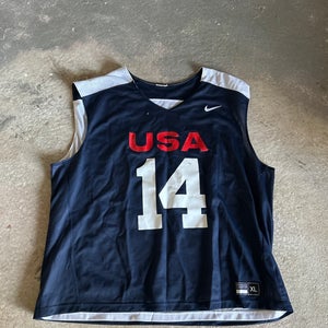 Team USA Blue Used Large Nike Jersey