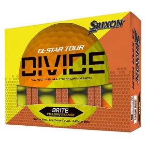 Srixon Q-Star Tour Divide 2024 Golf Balls - Orange/Yellow