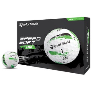 TaylorMade SpeedSoft Ink Golf Balls - Green