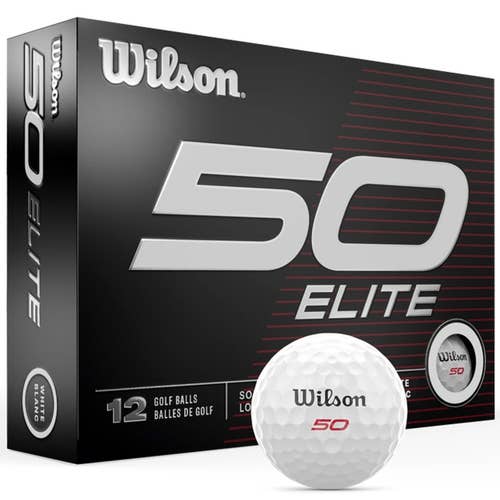 Wilson Fifty Elite Golf Balls - White