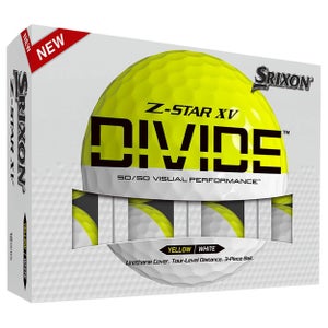 Srixon Z-Star XV Divide Golf Balls - White/Yellow