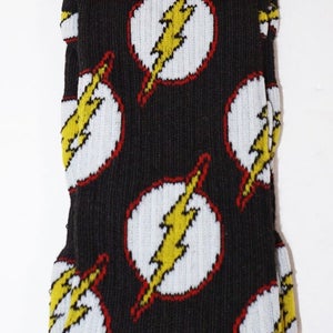 Vintage The Flash Multi Logo - Unisex Adult Crew Socks DC Comics 2016 - Style 2
