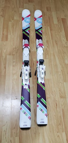 Used Rossignol Fun Girl Junior Skis 140cm with Marker adjustable Bindings.