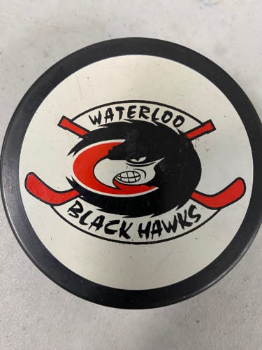 Waterloo Black Hawks puck (USHL)