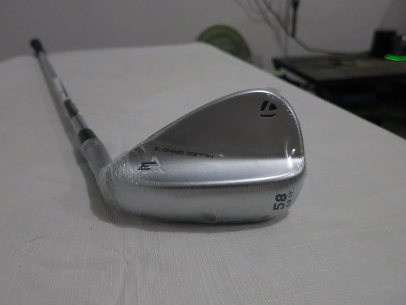 TaylorMade Milled Grind 3 Chrome Lob Wedge LW - 58* - Stiff Flex Steel - NEW