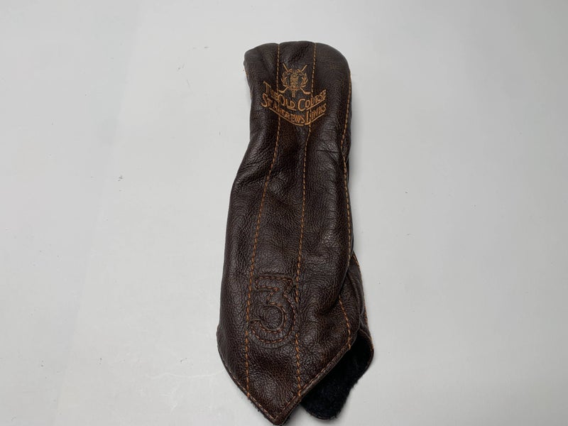 Links & Kings The Old Course St. Andrews Brown Leather Hybrid Head Cover HC